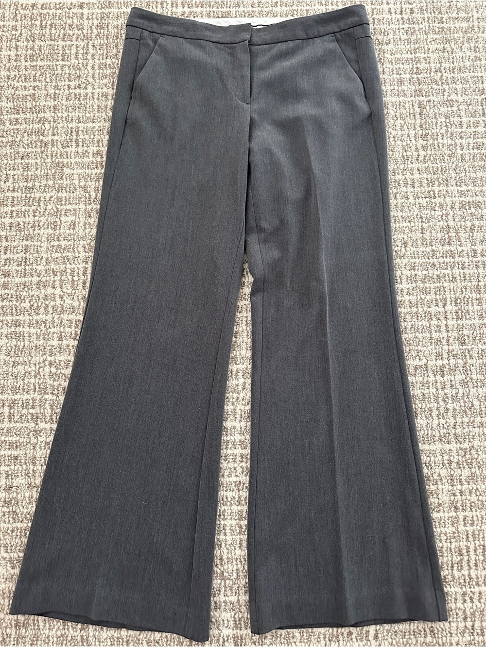 Worthington Grey Wide-Leg Dress Classic Women's Trousers, Sz 10